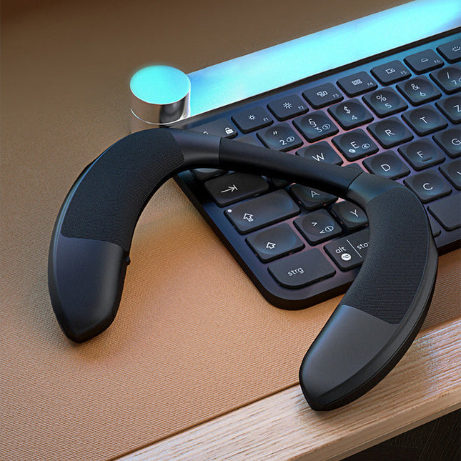 Voice-Activated Waterproof Bluetooth Speaker with Built-In Mic, Two-Way Stereo, USB-C Rechargeable, App & Voice Control