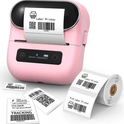 Portable Bluetooth Thermal Printer with 2200mAh Battery for Labels and Barcodes
