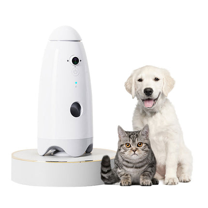 Automatic Pet Food Dispenser with HD WiFi Camera & 2-Way Audio for Cats and Dogs