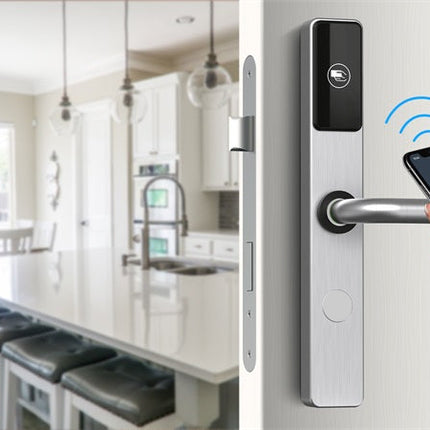 Stainless Steel RFID Smart Door Lock with Card Reader for Home and Office
