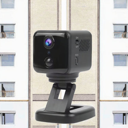 Smart 1080p Indoor WiFi Camera 360° View 166° Wide-Angle Night Mode Black