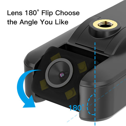 1080P HD Wearable Body Camera with Night Vision Wide Angle Lens and Long Battery Life Black