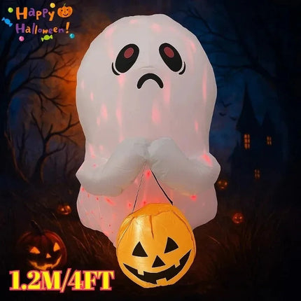 Outdoor LED Inflatable Decoration with White & Flame Lighting 3m Power Cord