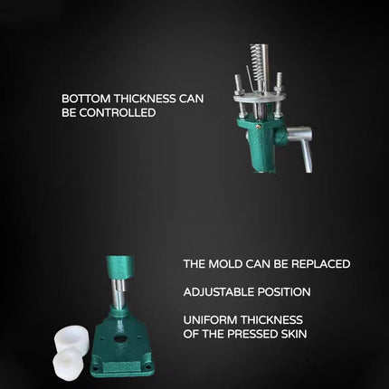 Manual Mini Tart Shell Press Machine – 304 Stainless Steel Egg Tart & Pastry Mold Maker