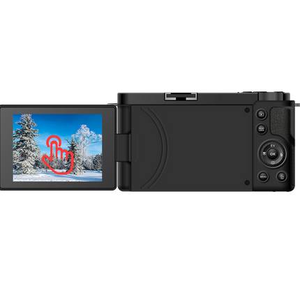 Advanced Compact Digital Camera with 5K Video, 64MP Photos, 10x Zoom, WiFi & HDMI – Black