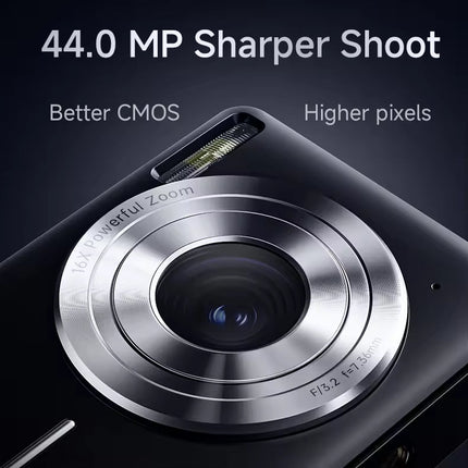 Compact Full HD Digital Camera with 44MP Photo Output and Extended Battery Performance
