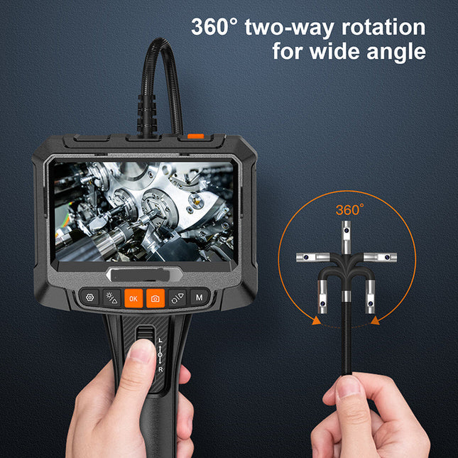 Wireless Inspection Camera 1080p with 5” IPS Screen, Waterproof Probe & Flexible Cable