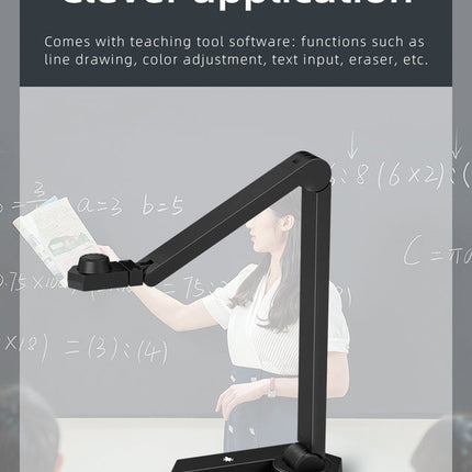 A3 Document Camera Visualizer Scanner 12MP with OCR | USB-Powered, Portable