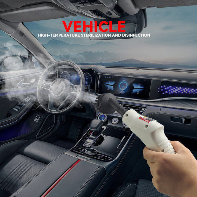Portable 1600W Handheld Steam Cleaner with Adjustable Steam Levels White
