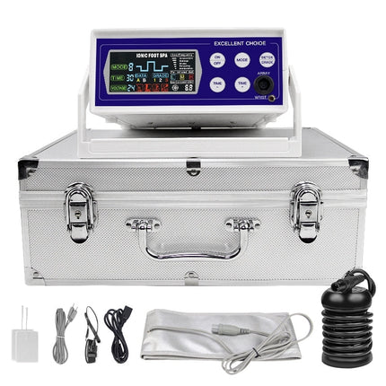 Ionic Detox Foot Spa with Massage and Infrared Waist Belt for Full-Body Wellness