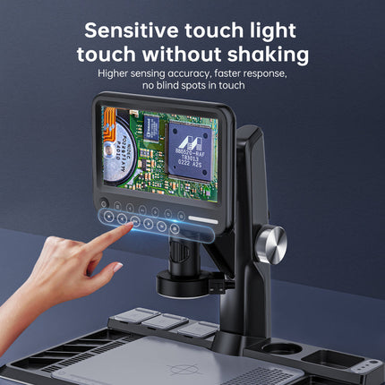 7” Portable Digital Microscope with Rechargeable Battery, Full HD Recording & High-Resolution Camera