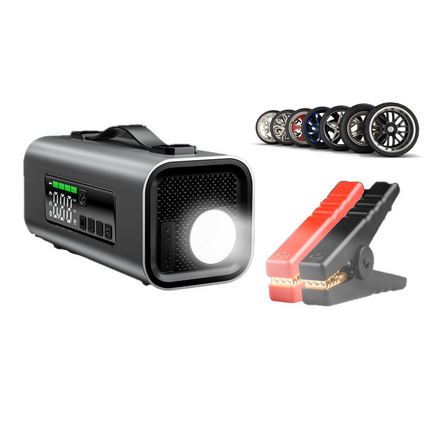 Portable 150 PSI Tyre Inflator with Digital Display, Auto Shut-Off & LED Light