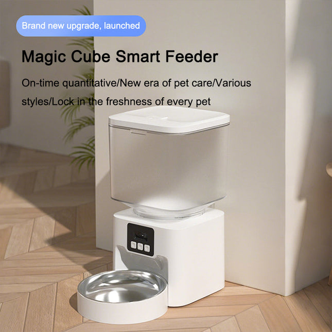 Smart Automatic Pet Feeder 4.5L with Camera, App Control and Scheduled Feeding