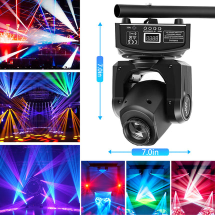 30W RGBW Moving Head Stage Light with Gobo Patterns and DMX Control