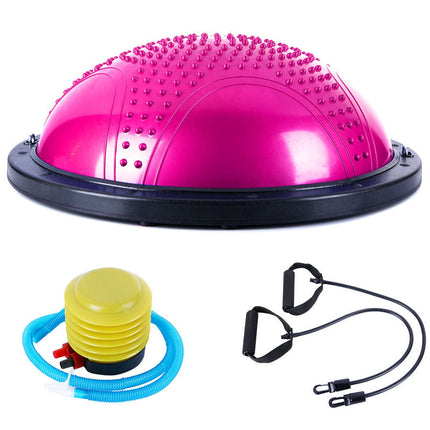 58cm Stability Dome Trainer with Non-Slip Base for Core Conditioning and Home Fitness Pink