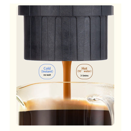 Compact Automatic Coffee Maker with 20 Bar Pressure and Rechargeable Battery