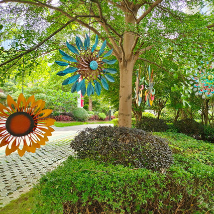 Stainless Steel Outdoor Windmill Chime – Weather-Resistant Hanging Garden Decor