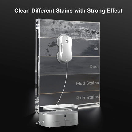 Cordless Smart Window Cleaning Robot with Stain Detection, TUYA App Control & Ultrasonic Spray