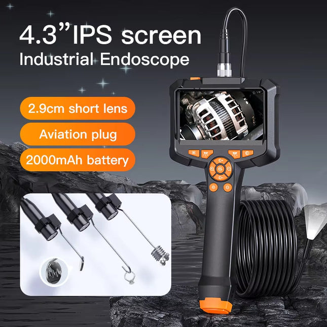 Portable 1080P Endoscope Inspection Camera with 8.5mm Waterproof Probe