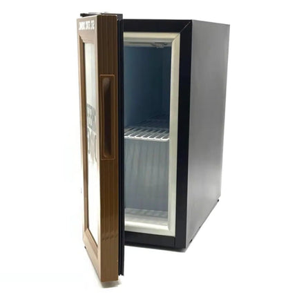Portable 16L Mini Fridge with Glass Door – Compressor Cooler for Home, Office, or Hotel