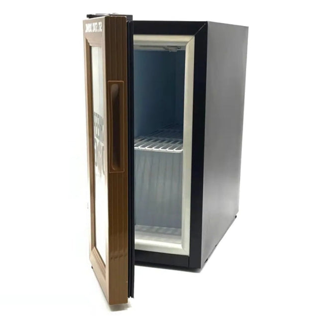 Portable 16L Mini Fridge with Glass Door – Compressor Cooler for Home, Office, or Hotel