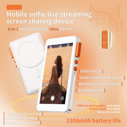 Lightweight Vlog Monitor Screen for Smartphones with Adjustable Brightness