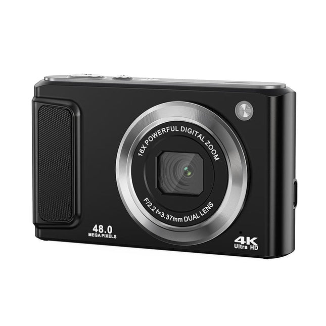 Compact 4K Digital Camera with 13MP Sensor, 2.8” LCD Screen & Expandable Storage
