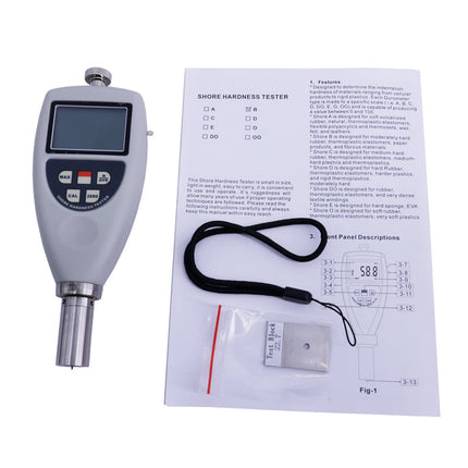Handheld Hardness Measurement Gauge for Rigid Rubber, PVC & Plastic Materials