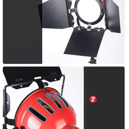 65W Red Head LED Photo & Video Studio Light with Adjustable Brightness, AC/DC Powered