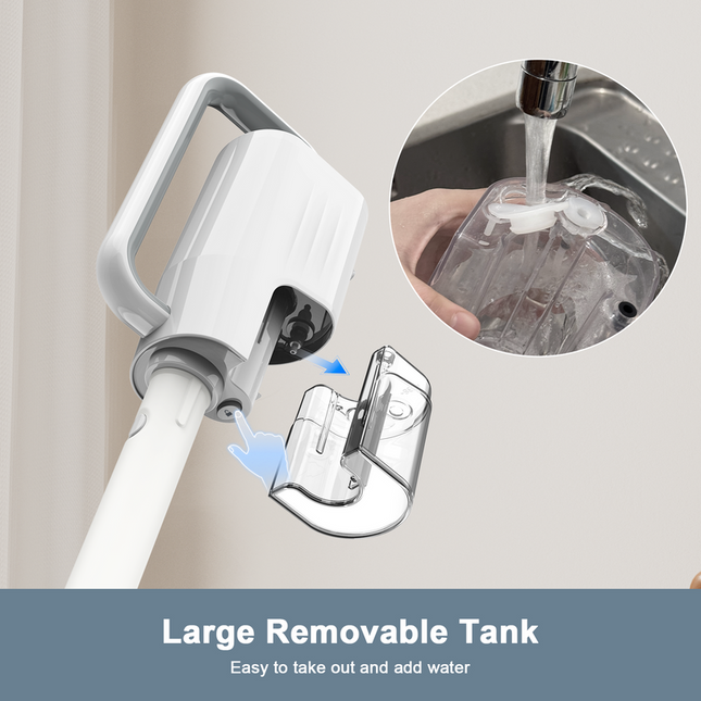 Slim Steam Mop Cleaner for Hard Floors – Lightweight, Quick Steam Sanitising, Easy Storage