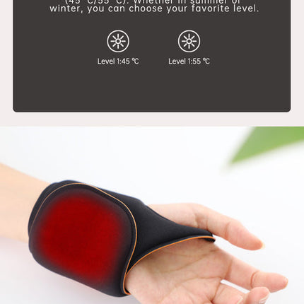 Cordless Heated Eye Massager with LED Light Therapy and 3 Vibration Modes – Black