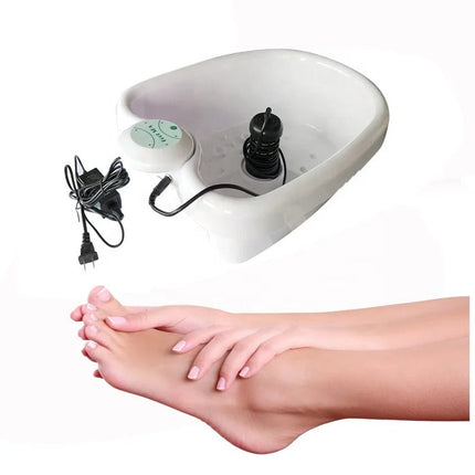 Cordless Ionic Foot Spa Detox Machine with Basin 24W Compact Home Use