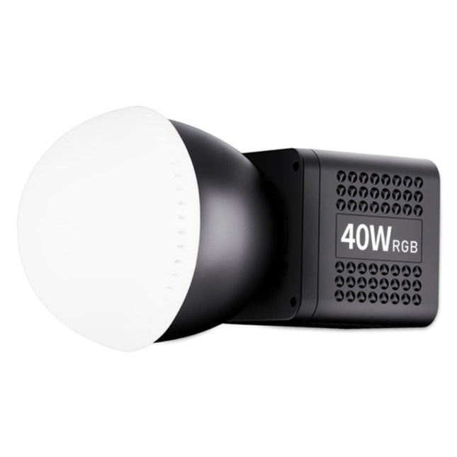 Portable 40W LED Studio Light – Adjustable 2500-6500K, RGB Full Color, 1–5h Battery, Dual Temp