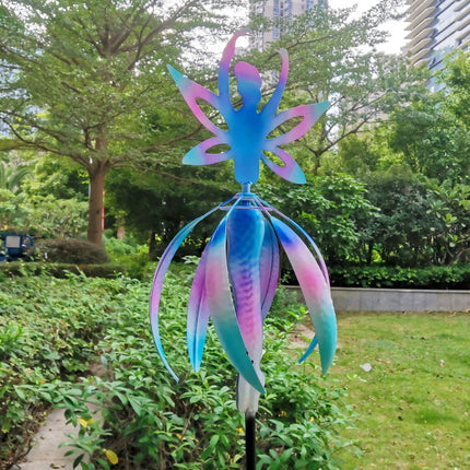Metal 3D Kinetic Garden Spinner Outdoor Patio Decoration