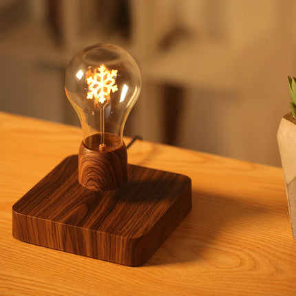 Magnetic Levitating LED Lamp with Artistic Filament & Touch Sensor Base