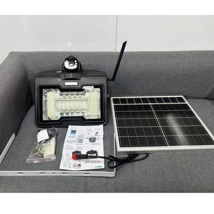 4MP Solar Powered Outdoor Security Camera with Pan Tilt, 4G/WiFi Connectivity & 8000mAh Battery