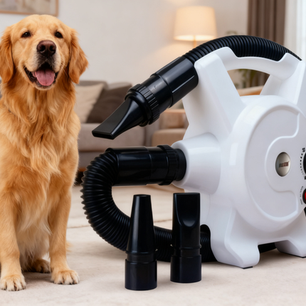 High-Speed Pet Hair Dryer for Dogs & Cats – Quiet, Portable Grooming Dryer for Long-Haired Pets