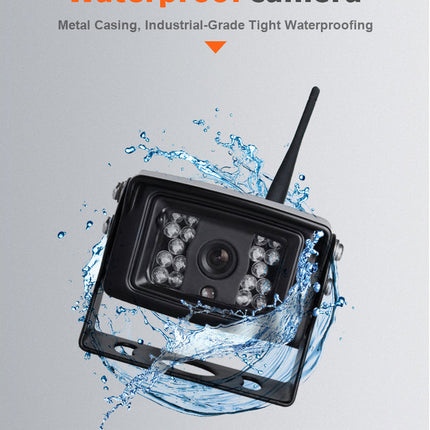 10-Inch HD Wireless Surveillance System with Quad Weatherproof Cameras & 500m Coverage