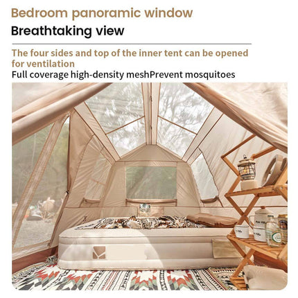 Portable Automatic Cabin Tent – Double Layer, UV Protection, Spacious Family Design