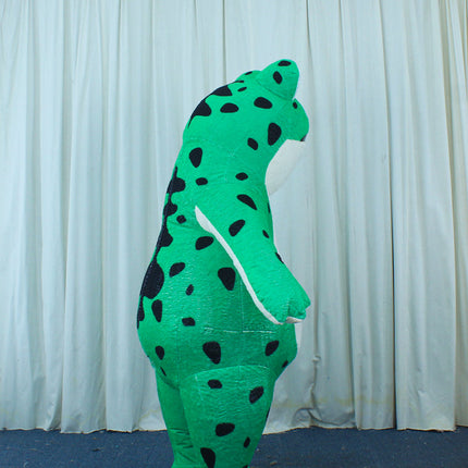 Unisex Adult Inflatable Frog Costume with Fan System Lightweight Animal Mascot Suit for Entertainment and Shows
