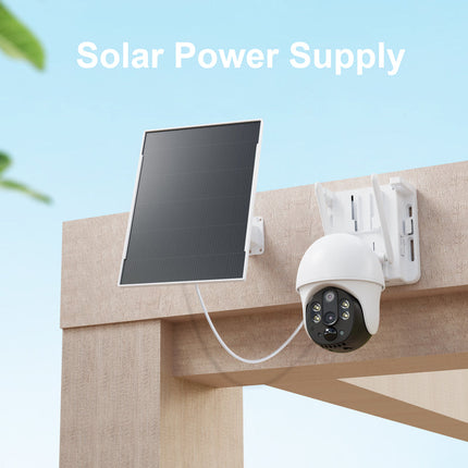 4G Solar PTZ Surveillance Camera System with Dual 3MP Lenses and Smart Night Monitoring