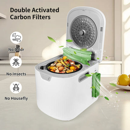 Compact 3.5L Air Filtration System with Quiet Operation and Adjustable Settings White