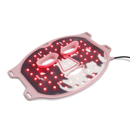 Rechargeable Red Light LED Face Mask with Near-Infrared Technology for Skin Toning and Puffiness Care