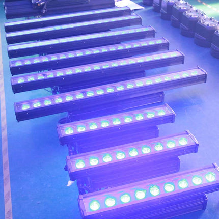 Professional 9x18W RGBWA+UV LED Stage Wash Light with Auto, Master/Slave & DMX Modes