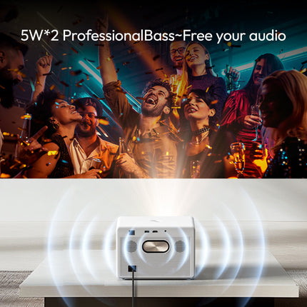 Portable Full HD 1080P Projector with Google TV 11, Auto Focus & 1000 ANSI Brightness