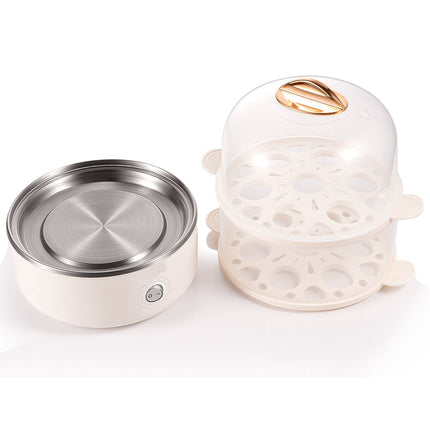 Double Layer Automatic Egg Cooker with Auto Shut-Off for Up to 18 Eggs