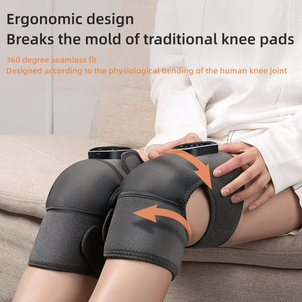 Knee Massager with Air Compression & Heat Relaxation, 3000mAh Cordless