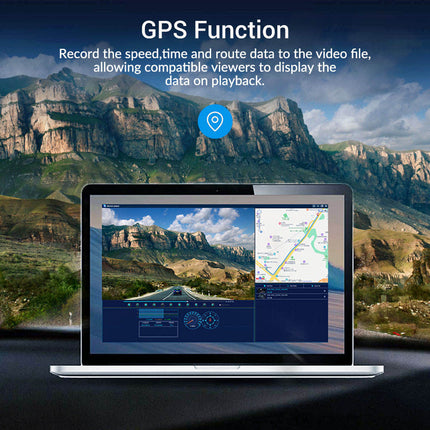 4-Channel 4K Dash Camera with WiFi App Control, Loop Recording, Parking Monitoring & 256GB Support
