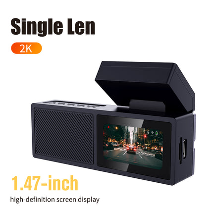 Dual Lens 2K Dash Camera with Rear Camera, WiFi App Control, G-Sensor & 24H Parking Monitor
