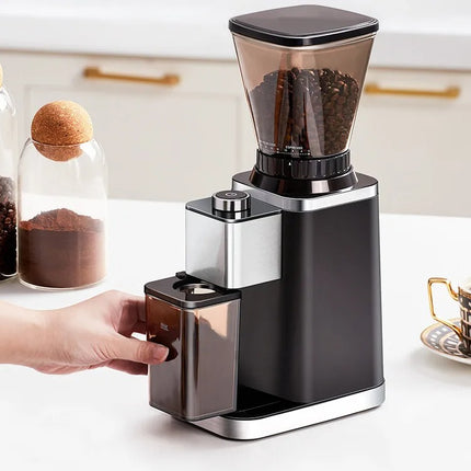 Electric Conical Burr Coffee Grinder with LED Display and 48 Grind Settings